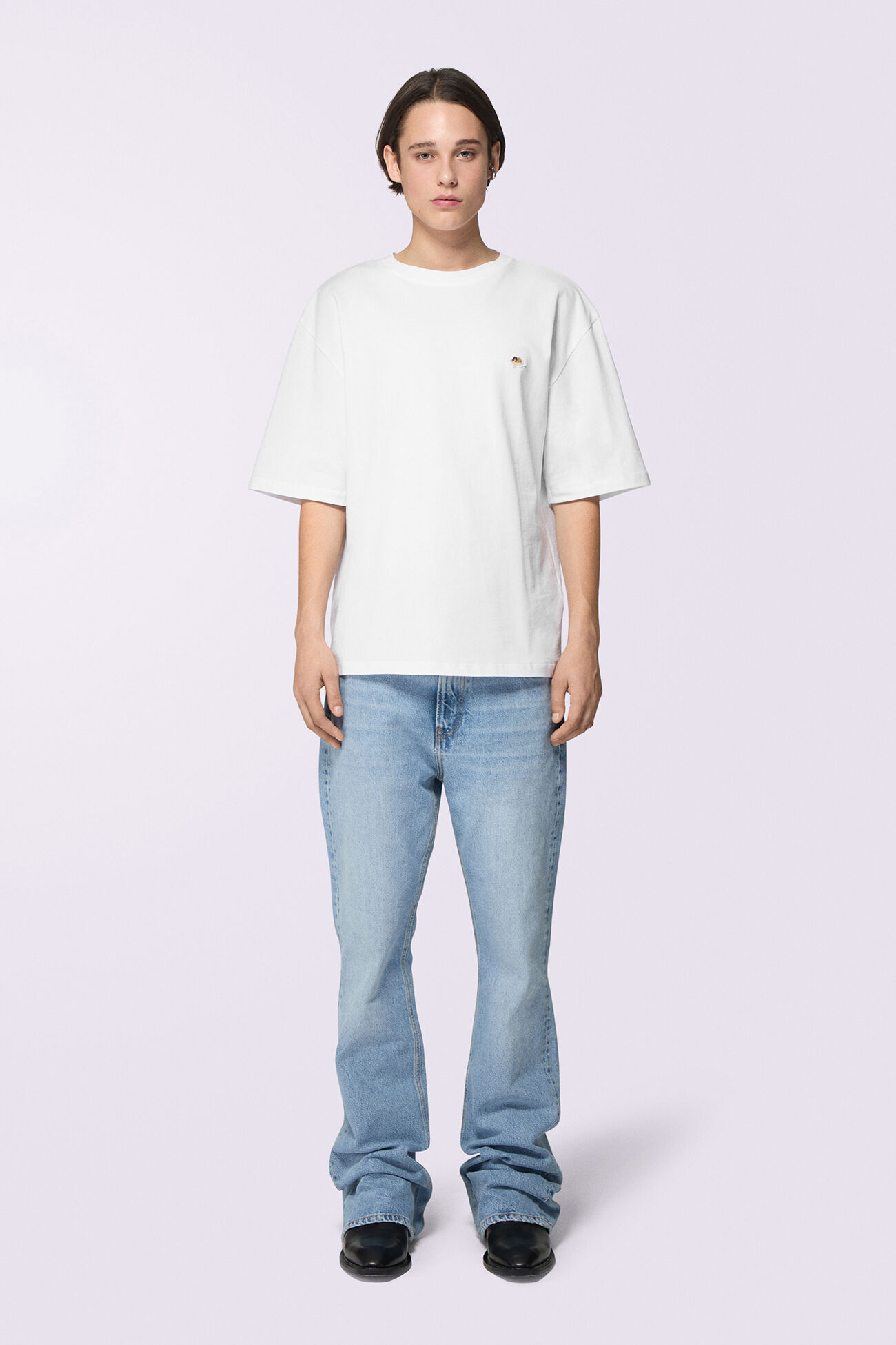 Unisex Angels Patch T-Shirt White